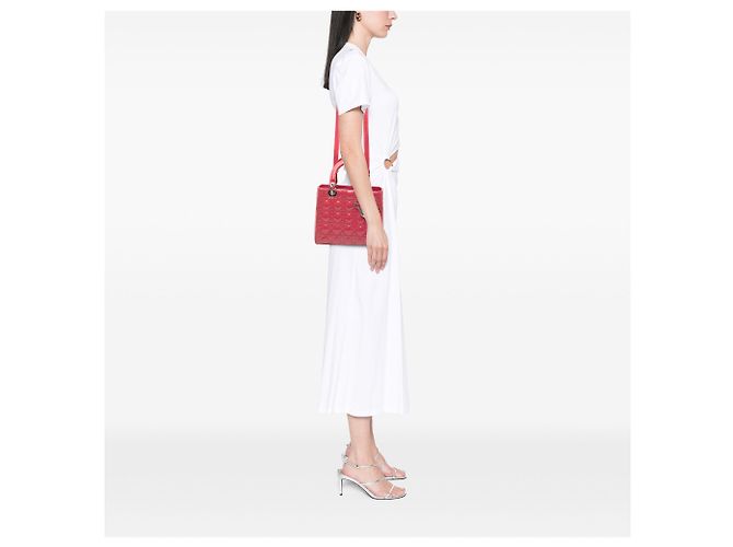 Dior Rosa Medio Patente Cannage Lady Dior - vista 7
