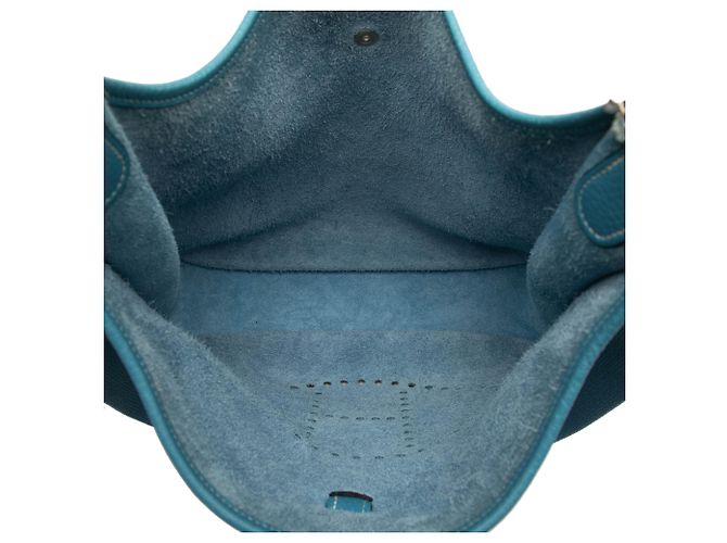 Hermès Blu Clemence Evelyne GM - vista 4