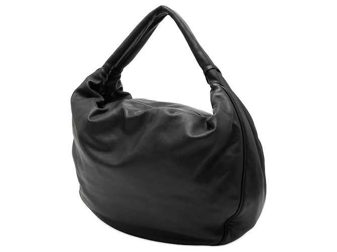 LOEWE Hobo Calle in Pelle Nera con Lucchetto Nero - vista 2
