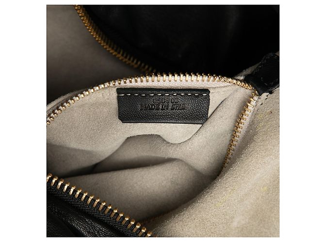LOEWE Hobo Calle in Pelle Nera con Lucchetto Nero - vista 6