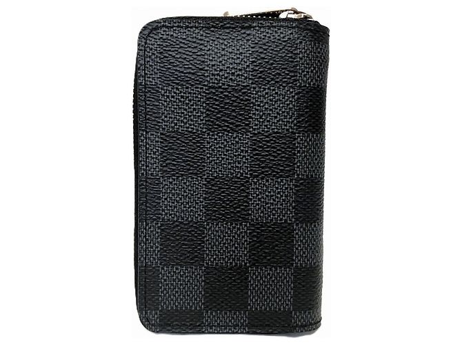 Monedero Zippy Damier Graphite Louis Vuitton Negro - vista 2