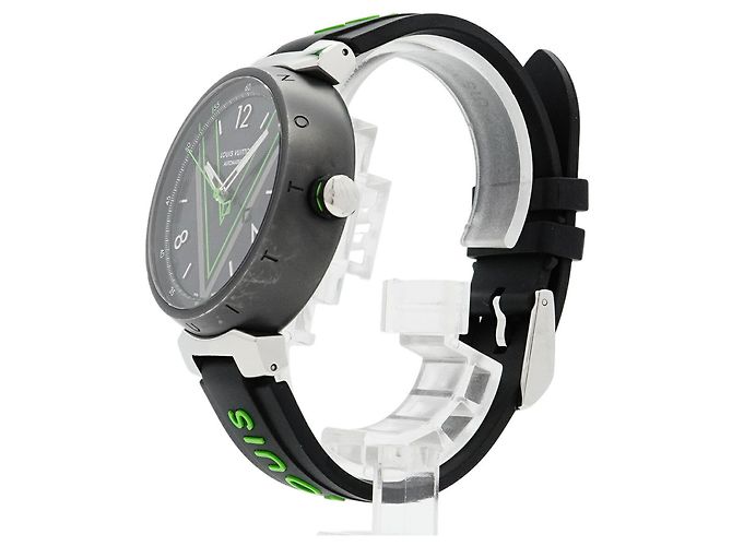 Orologio da uomo Louis Vuitton Tambour con quadrante nero - vista 2