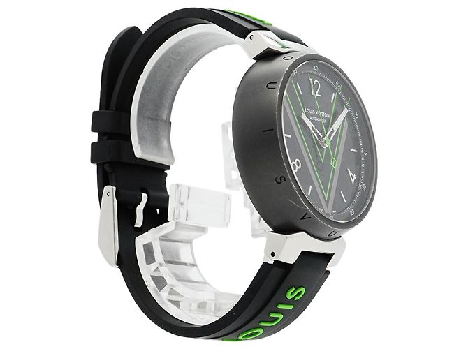 Orologio da uomo Louis Vuitton Tambour con quadrante nero - vista 3