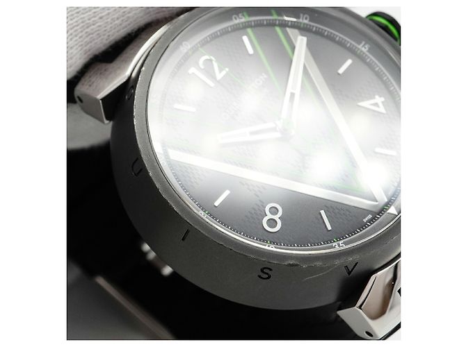 Orologio da uomo Louis Vuitton Tambour con quadrante nero - vista 7