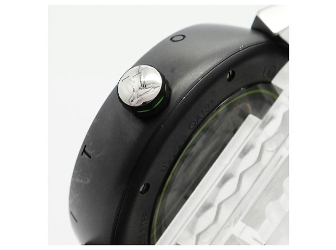 Orologio da uomo Louis Vuitton Tambour con quadrante nero - vista 9