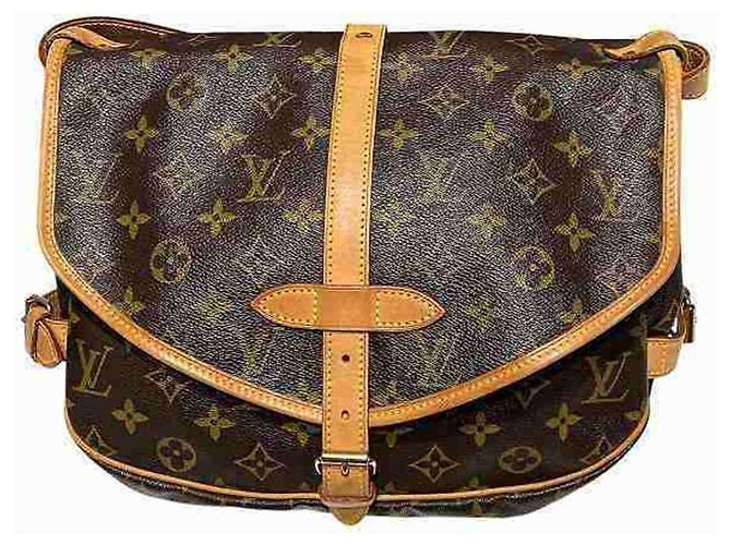 Borsa Louis Vuitton Monogram Saumur 30 Marrone Monogramma - vista 2