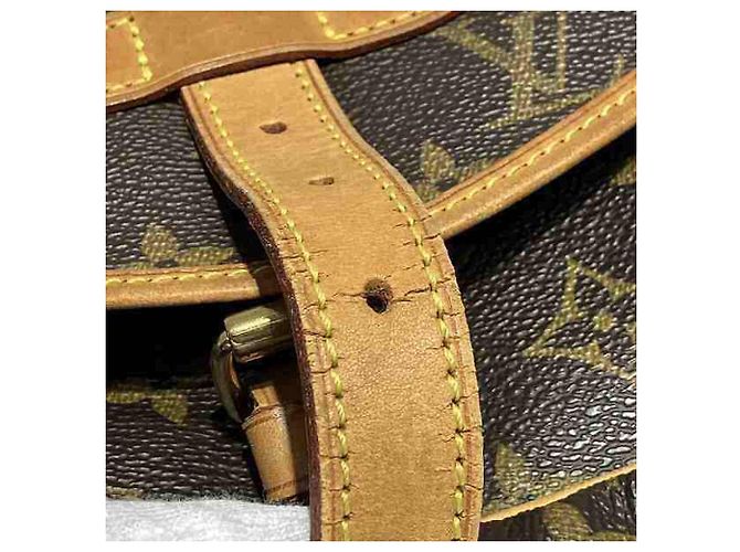 Borsa Louis Vuitton Monogram Saumur 30 Marrone Monogramma - vista 7
