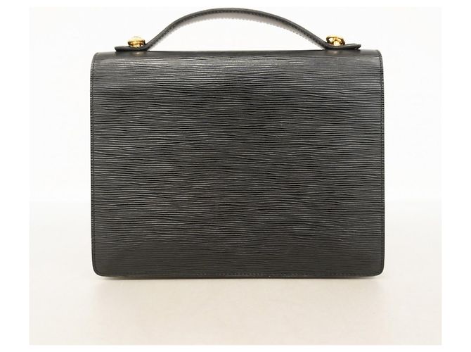 Borsa Louis Vuitton Epi Monceau 28 M52122 Nero - vista 17