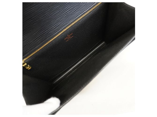 Borsa Louis Vuitton Epi Monceau 28 M52122 Nero - vista 4