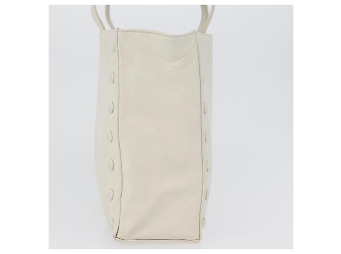 Céline Borsa a mano in pelle Celine Bianco - vista 4