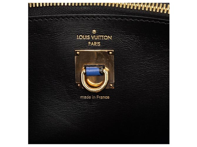 Borsa City Steamer MM in pizzo floreale Louis Vuitton Nero Bianco Blu - vista 5
