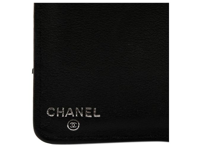 Chanel V-Stitch Coco Mark Bifold Langbörse in Schwarz - Ansicht 5