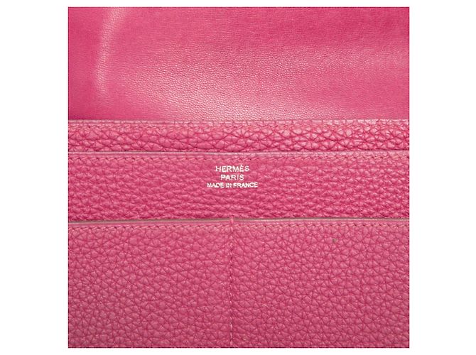 Portafoglio Lungo Dogon GM di Hermès in Viola e Tosca Porpora - vista 6
