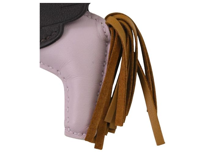 Charm per borsa Hermès Rodeo Pegasus PM Rosa Damier ebene - vista 10