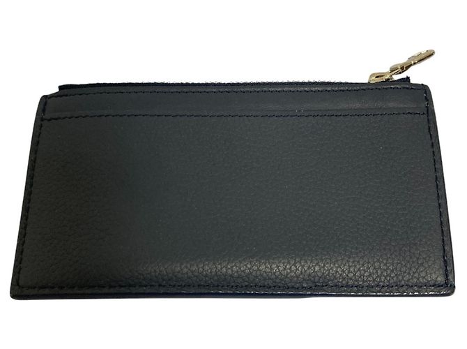 Billetera compacta Louis Vuitton Aerogram Fragment Azul marino - vista 2