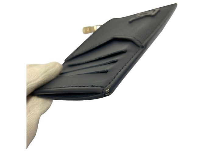 Billetera compacta Louis Vuitton Aerogram Fragment Azul marino - vista 9