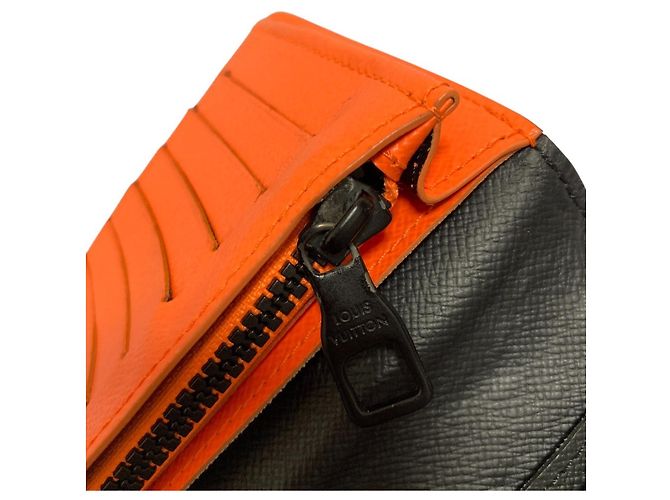 Cartera Larga Brazza Louis Vuitton Castaño Azul Naranja - vista 14