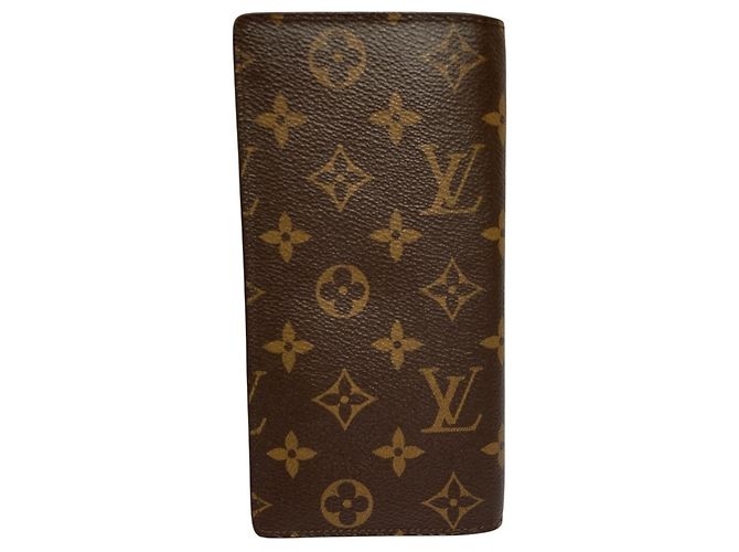 Cartera Larga Brazza Louis Vuitton Castaño Azul Naranja - vista 2