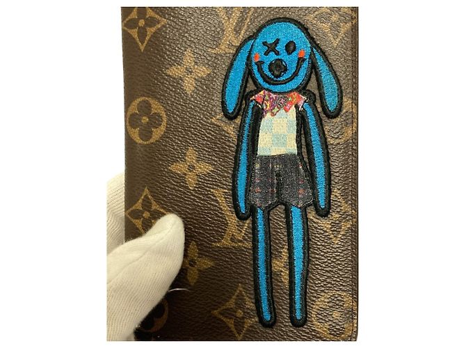Cartera Larga Brazza Louis Vuitton Castaño Azul Naranja - vista 5