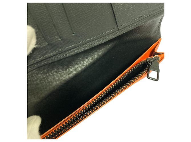 Cartera Larga Brazza Louis Vuitton Castaño Azul Naranja - vista 8