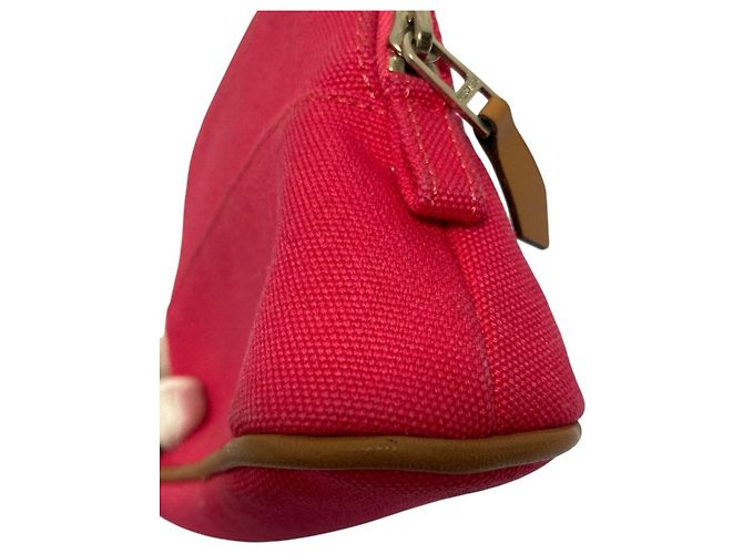 Pochette Mini in Tela Bolide di Hermès Rosa - vista 13