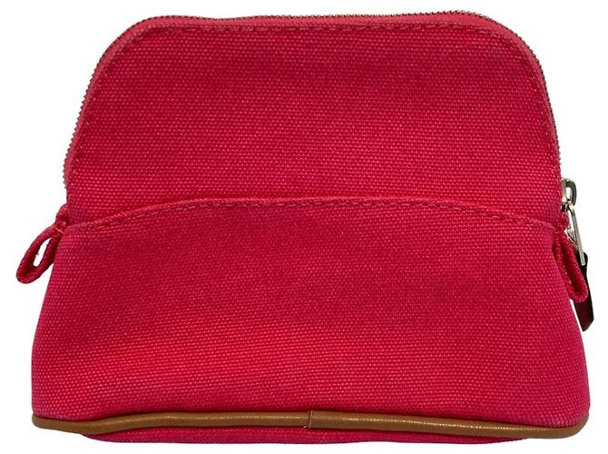 Pochette Mini in Tela Bolide di Hermès Rosa - vista 2