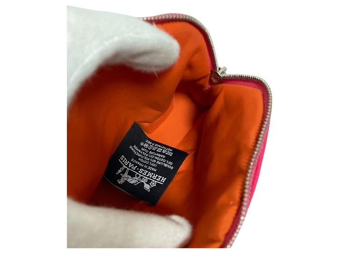 Pochette Mini in Tela Bolide di Hermès Rosa - vista 9