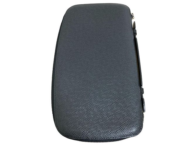 Louis Vuitton Taiga Organizer Long Wallet Black Grey - view 2