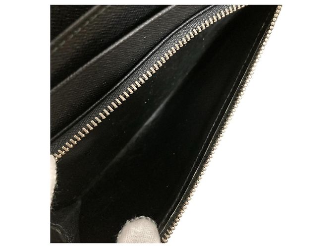 Louis Vuitton Taiga Organizer Long Wallet Black Grey - view 6