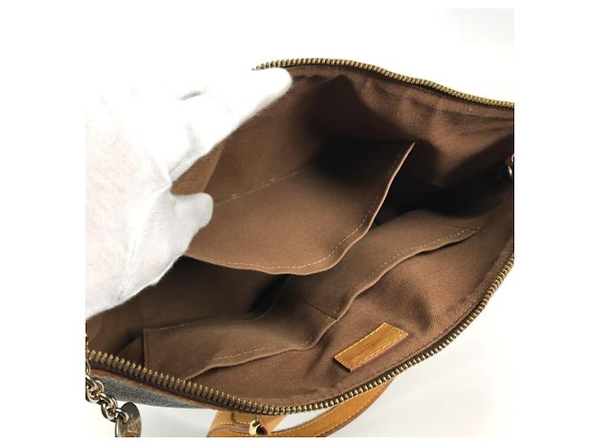 Borsa Louis Vuitton Monogram Palermo PM Marrone - vista 15