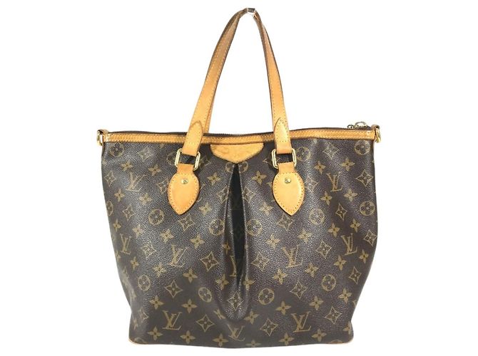 Borsa Louis Vuitton Monogram Palermo PM Marrone - vista 2