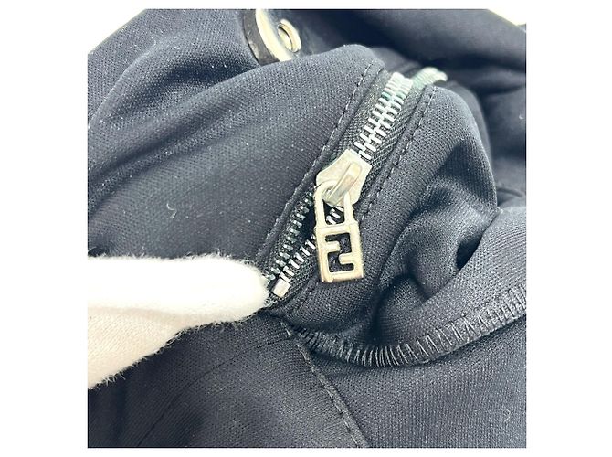 Borsa in satin nero Fendi - vista 11