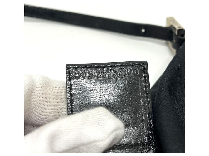 Borsa in satin nero Fendi - vista 13