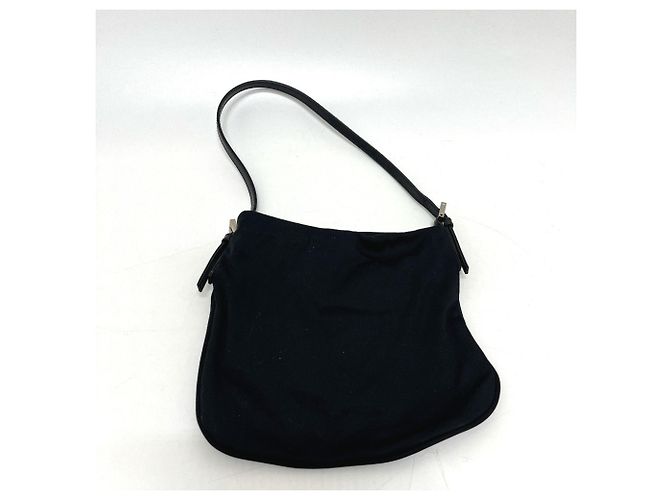 Borsa in satin nero Fendi - vista 2