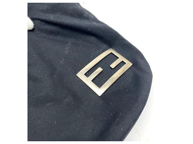 Borsa in satin nero Fendi - vista 4