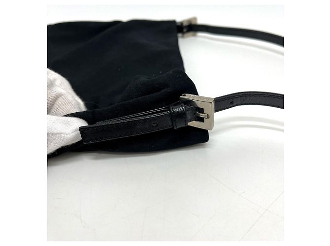 Borsa in satin nero Fendi - vista 5
