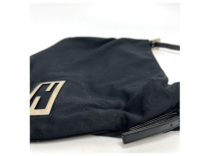 Borsa in satin nero Fendi - vista 6
