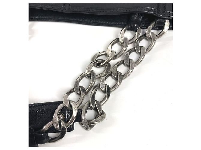 Chanel CC Coco Mark Logo Tragetasche Schwarz - Ansicht 14