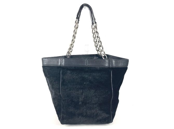 Chanel CC Coco Mark Logo Tragetasche Schwarz - Ansicht 2