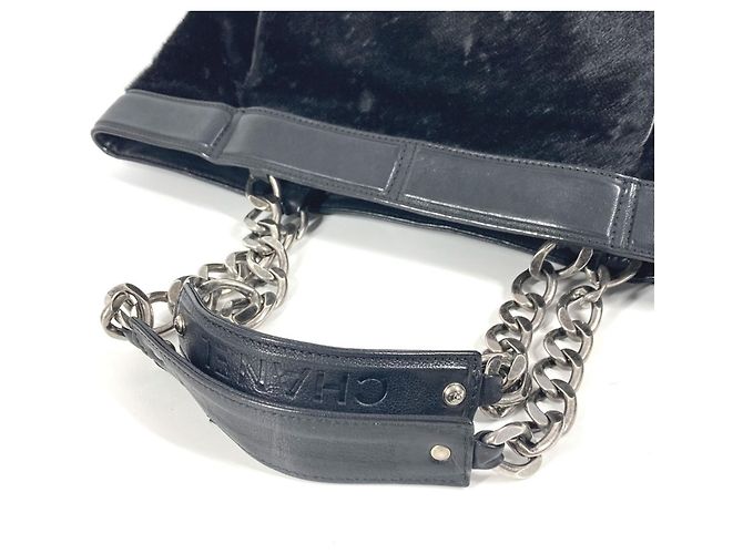 Chanel CC Coco Mark Logo Tragetasche Schwarz - Ansicht 8