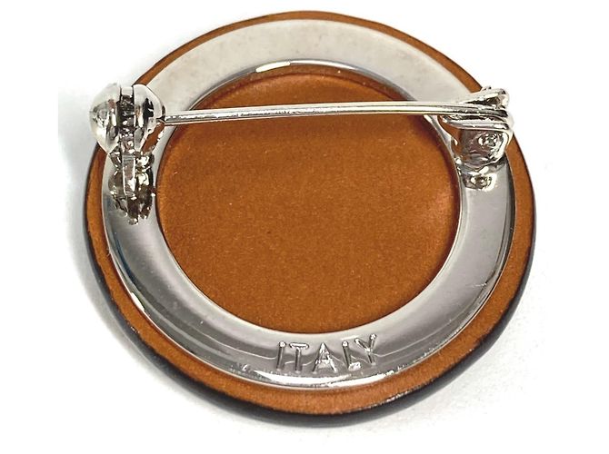 Set di spille con logo Louis Vuitton Marrone Argento - vista 3