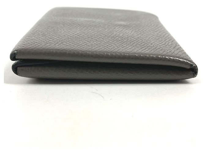 Hermès HERMES Cartera Bifold Calvi Duo en Gris Castaño - vista 10