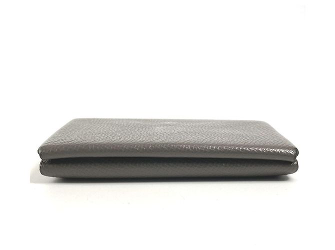 Hermès HERMES Cartera Bifold Calvi Duo en Gris Castaño - vista 2