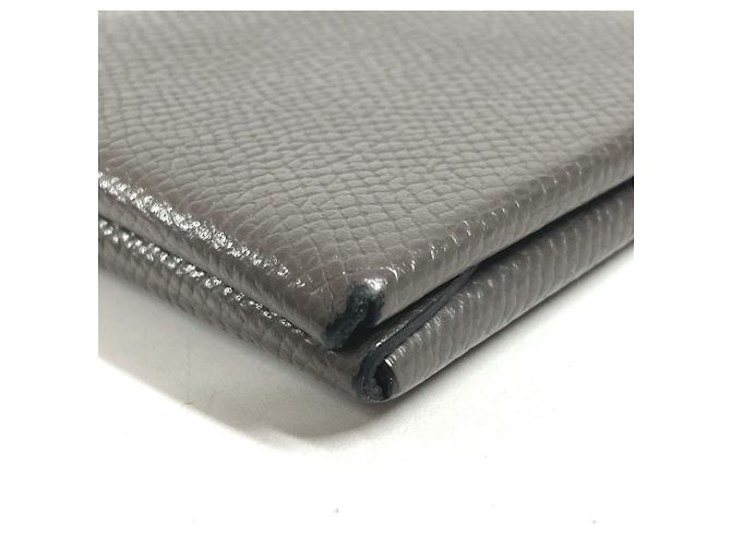 Hermès HERMES Cartera Bifold Calvi Duo en Gris Castaño - vista 3