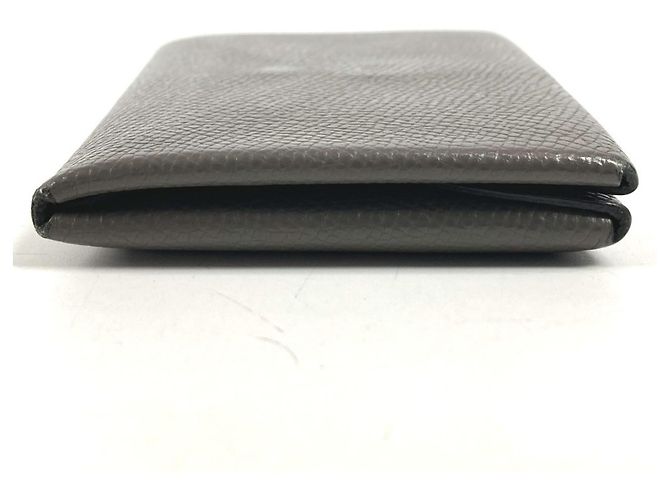 Hermès HERMES Cartera Bifold Calvi Duo en Gris Castaño - vista 4