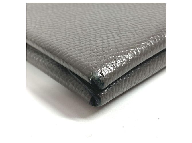 Hermès HERMES Cartera Bifold Calvi Duo en Gris Castaño - vista 5