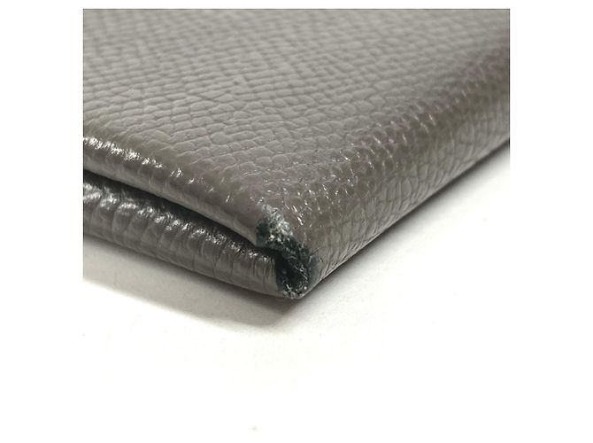 Hermès HERMES Cartera Bifold Calvi Duo en Gris Castaño - vista 6
