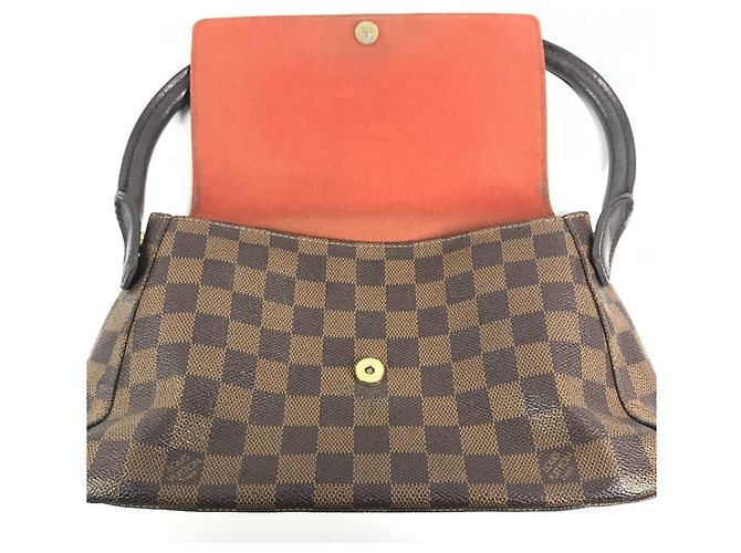 Borsa Mini Looping Damier Louis Vuitton Marrone Damier ebene - vista 11