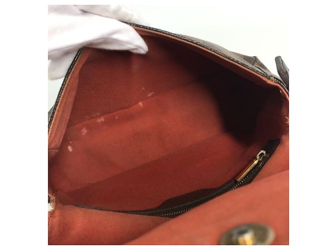 Borsa Mini Looping Damier Louis Vuitton Marrone Damier ebene - vista 13