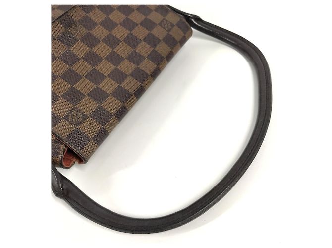 Borsa Mini Looping Damier Louis Vuitton Marrone Damier ebene - vista 6